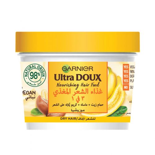 Garnier Ultra Doux Banana & Shea 3-In-1 Hair Food - 390ml