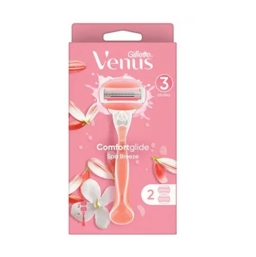 Gillette Venus Comfortglide Spa Breeze Razor with 2 Refill Blades