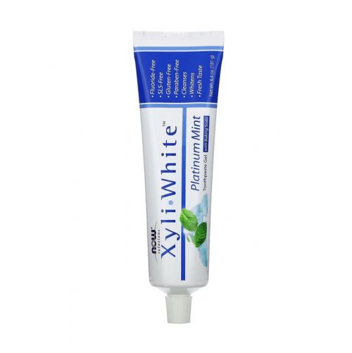 Now Xyli White Platinum Mint Toothpaste Gel - 181gm