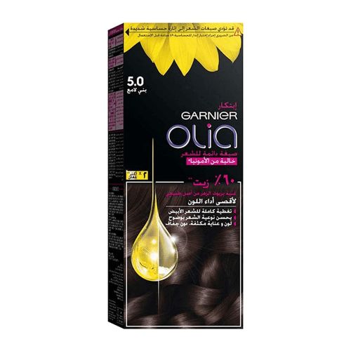 Garnier Olia No Ammonia Permanent Hair Color - Luminous Brown