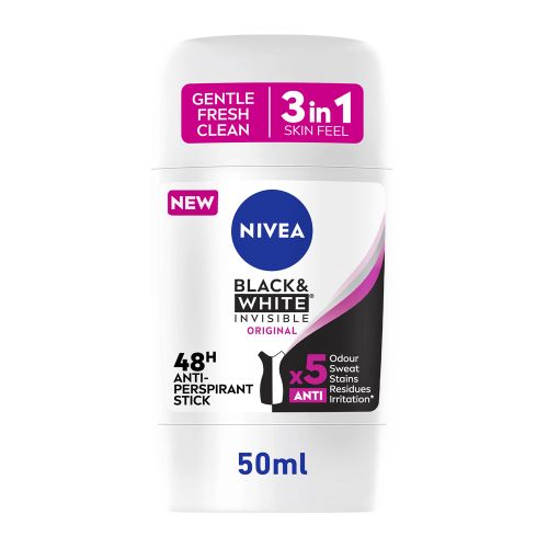 Nivea Black & White Invisible Stick Deodorant For Women - 50ml