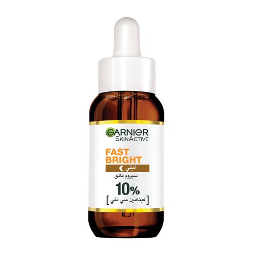 Garnier SkinActive Fast Bright Overnight Booster Serum with 10% Pure Vitamin C - 30ml