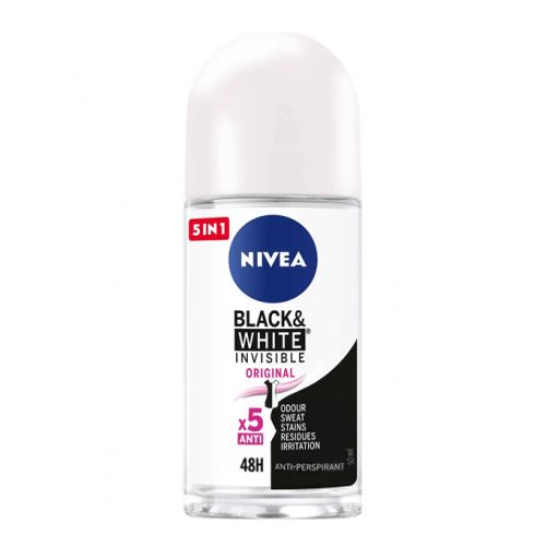 Nivea Invisible Black & White Deodorant Roll-On - 50ml