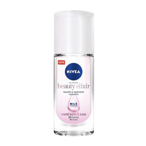 Nivea Beauty Elixir Deodorant Roll On White Musk & Rose - 40ml