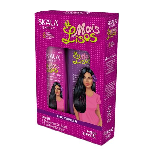 SKALA Expert Shampoo & Conditioner Straighter Kit - 325 Ml