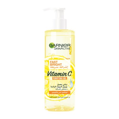 Garnier Skinactive Fast Bright Vitamin C Purifying Gel Wash - 400ml