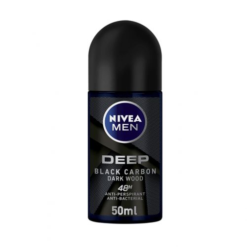 Nivea Men Deep Black Carbon Deodorant Roll on - 50ml