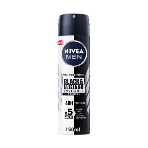 Nivea Invisible Black & White Deodorant Spray For Men - 150ml