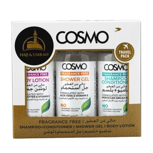 Cosmo Hajj and Umrah Fragrance-free Set - 3 Pieces