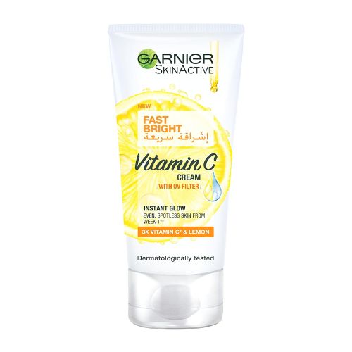 Garnier SkinActive Fast Bright Day Cream with 3x Vitamin C and Lemon - 100ml