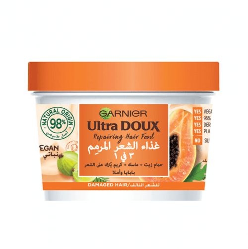 Garnier Ultra Doux Repairing Papaya 3-In-1 Hair Food - 390ml