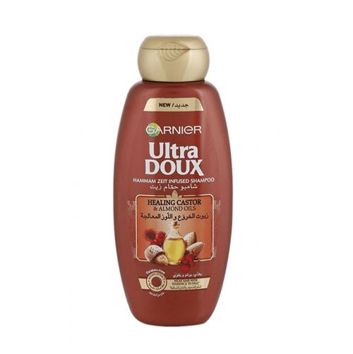 Garnier Ultra Doux Healing Castor & Almond Oil Infused Shampoo - 600ml