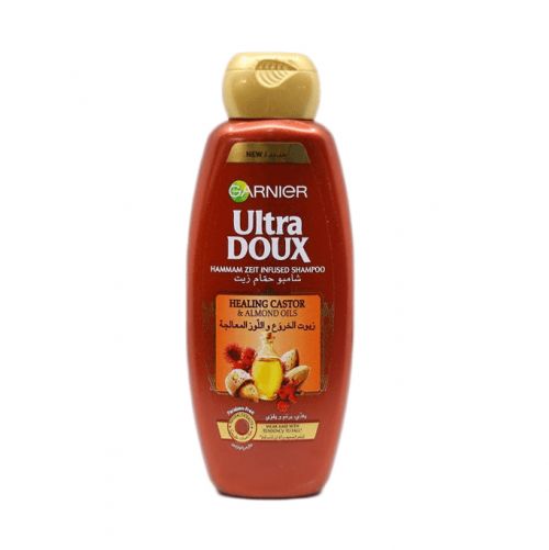 Garnier Ultra Doux Healing Castor & Almond Oil Infused Shampoo - 400ml